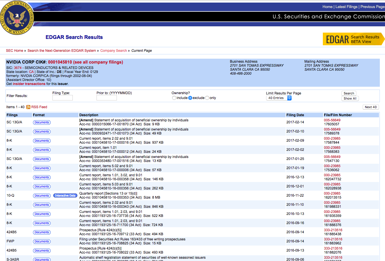 Sec Filings