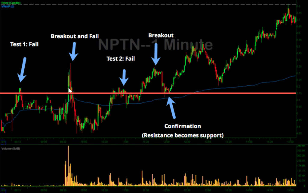 Nptn Minute Chart