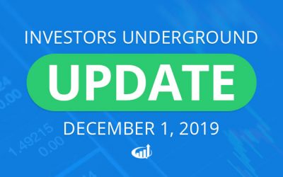 Investors Underground Pricing Changes Effective December 1