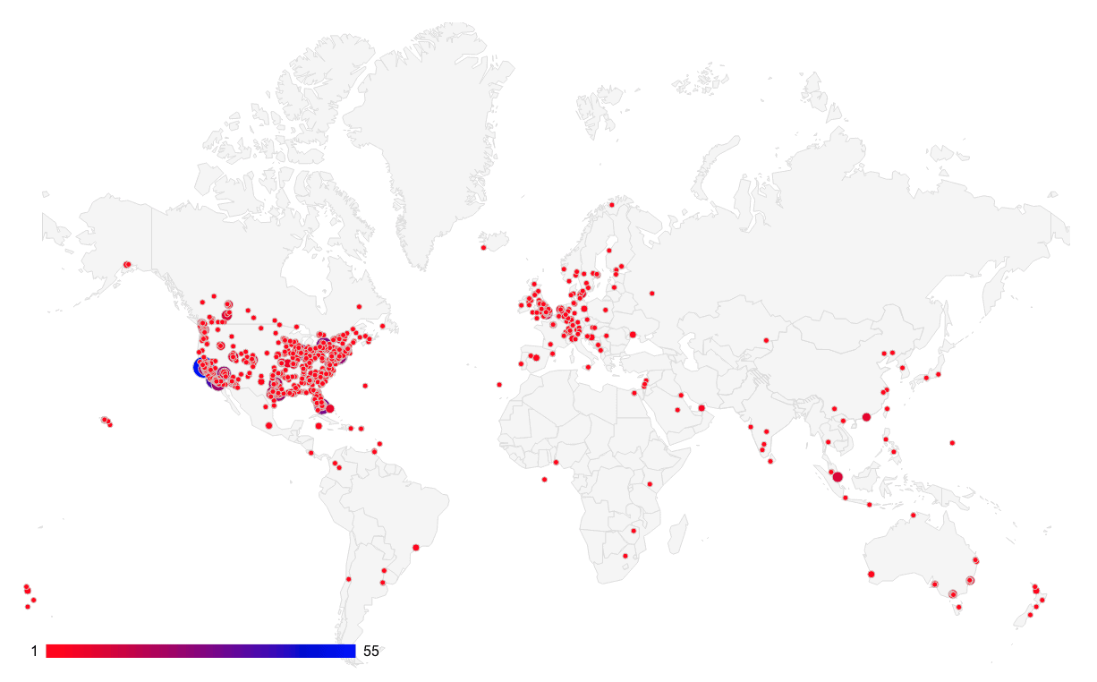 Iu Members Map